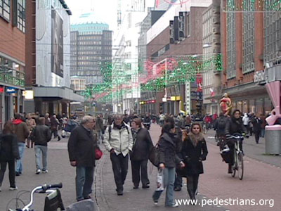 Pedestrian street in The Hague
