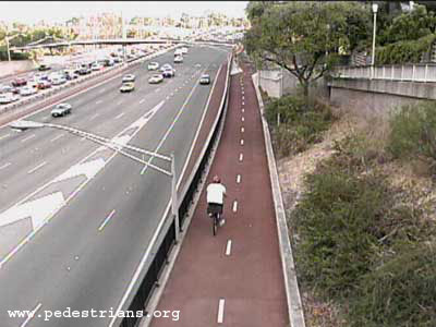 Bicycle path in Perth, Australia