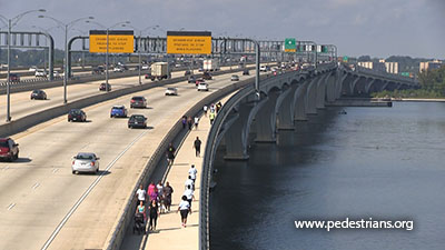 Interstate 95 bridge path