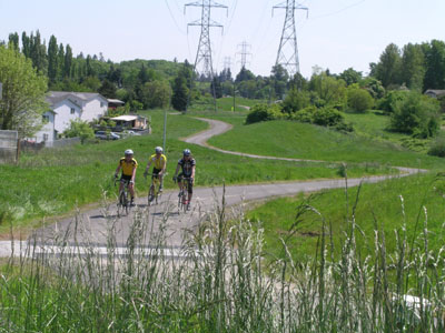 Bicyclists on Chief Sealth Trail.