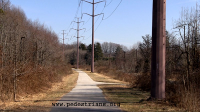 WB&A Trail under BG&E transmission lines